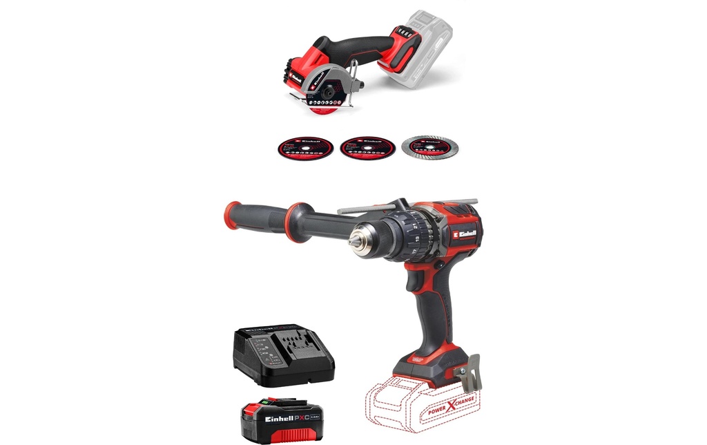 Einhell Professional Set di utensili per batteria 18 V Professional TOP Kit