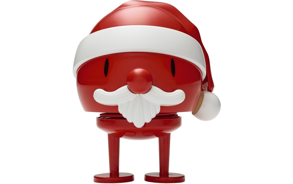 Hoptimist Déco Bumble Santa Claus M 10.5 cm, Rouge/Blanc