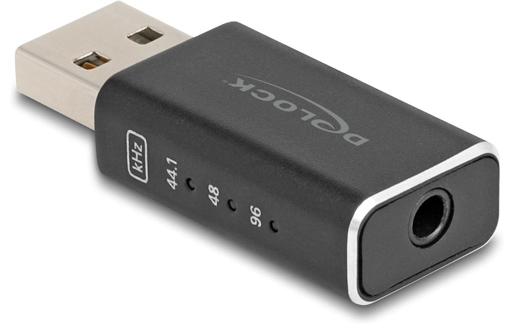 Delock USB Gaming DAC 24Bit/96kHz USB 2.0/Prise de 3,5 mm/USB-A
