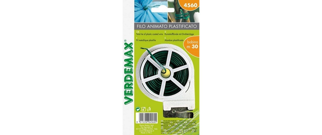 Samen Mauser Fil fourré en métal, plastifié, 30 m