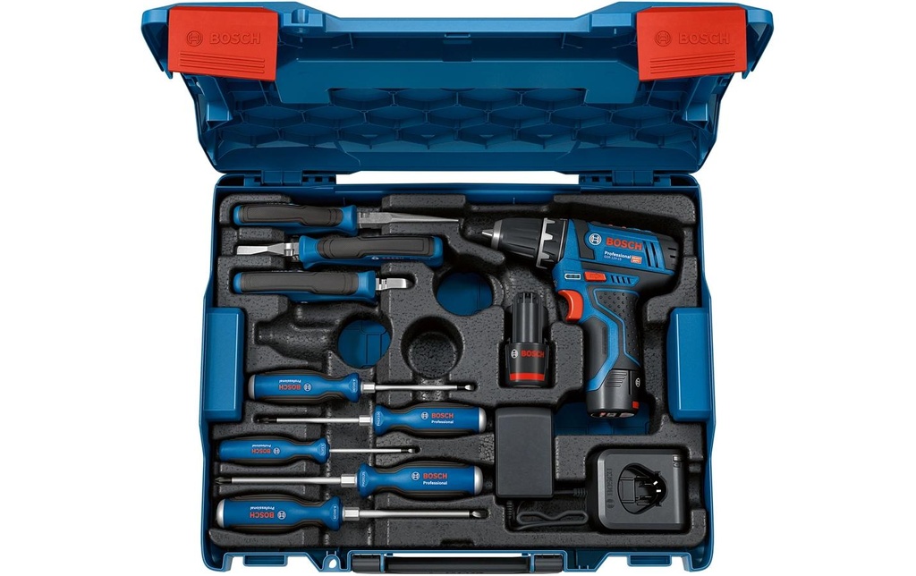 Bosch Professional Set di utensili per batteria GSR 12 V-15