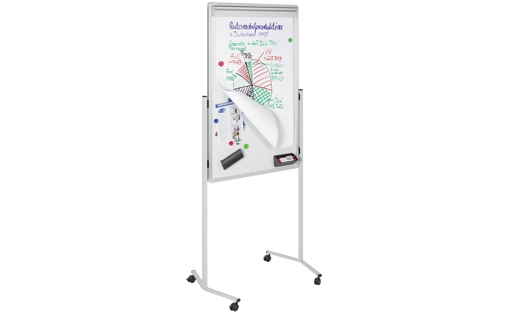Legamaster Panneau combiné 76 cm x 120 cm, Bleu/Blanc