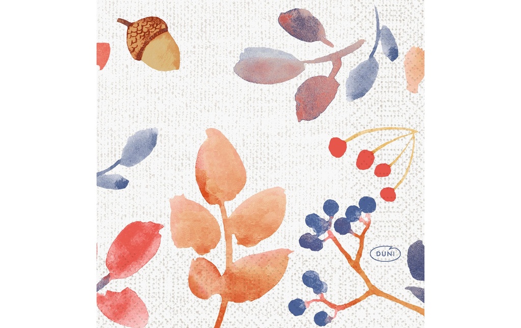 Duni Serviettes en papier Autumn Gradient 24 cm x 24 cm, 50 Pièce/s