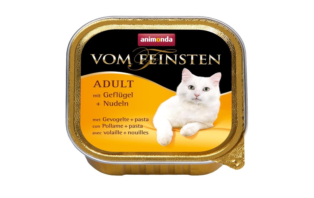 animonda Alimentation humide Vom Feinsten Adulte Volaille et nouilles, 100 g