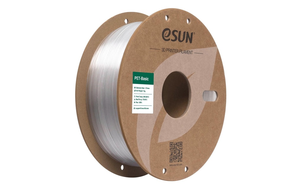 eSun Filament PET Basic Transparent 1.75 mm 1 kg