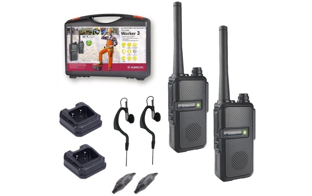 Albrecht Kits d’appareils radio Tectalk Worker 3 ensemble de 2