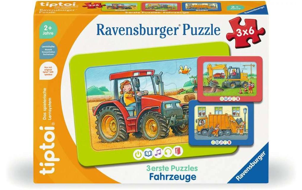 tiptoi 3 premiers puzzles: véhicules