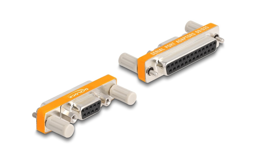 Delock Adaptateur D-Sub 9 broches femelle – D-Sub 25 broches femelle