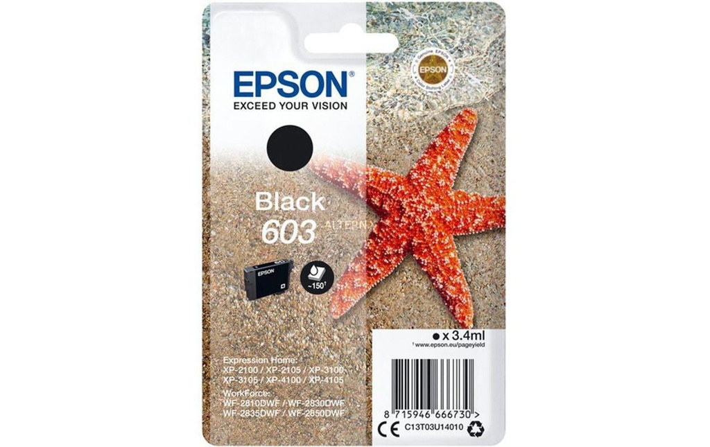 Epson Encre 603 / C13T03U14010 noir