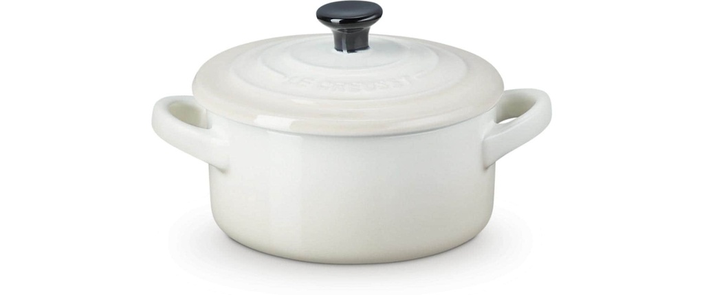 Le Creuset Plat à gratin Mini Cocotte Rond, Meringue