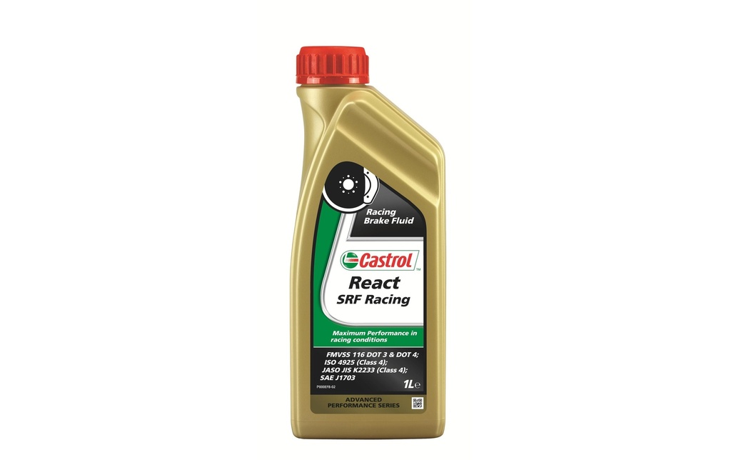 Castrol Liquide de frein React SRF Racing, 1 l