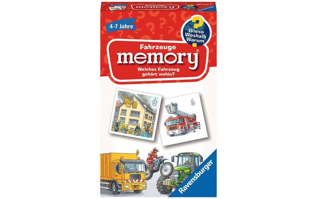 Ravensburger Mémoire Fahrzeuge – Wieso? Weshalb? Warum?