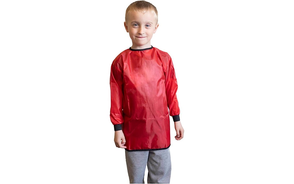 Creativ Company Tabliers de peinture pour enfants 55 cm, rouge, 10 pièces
