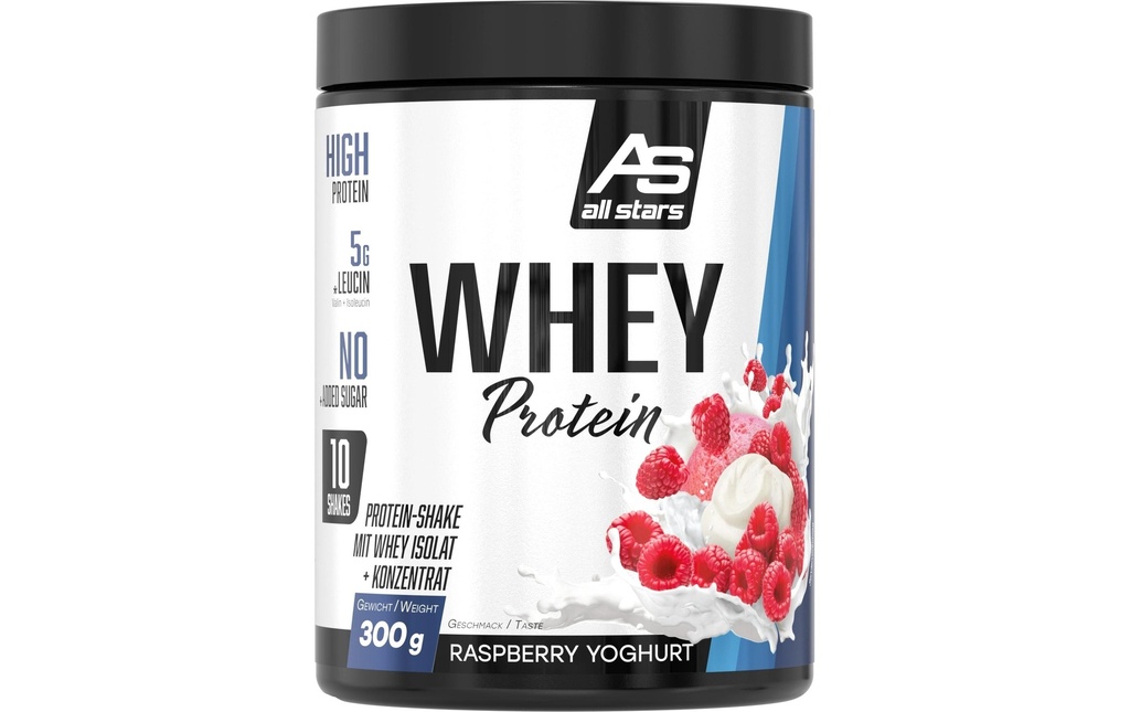 All Stars Whey Protein 100% Framboise &amp; Yaourt, 300 g