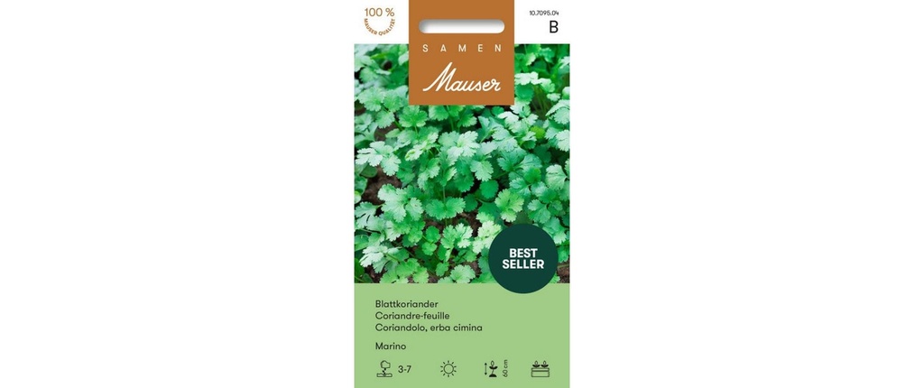 Samen Mauser Semence Coriandre à feuilles Marino