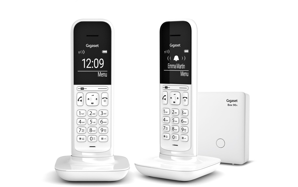 Gigaset Téléphone sans fil CL390A Duo  Tundra White