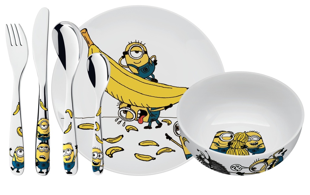 WMF Service de table pour enfants Minions 6 pièces