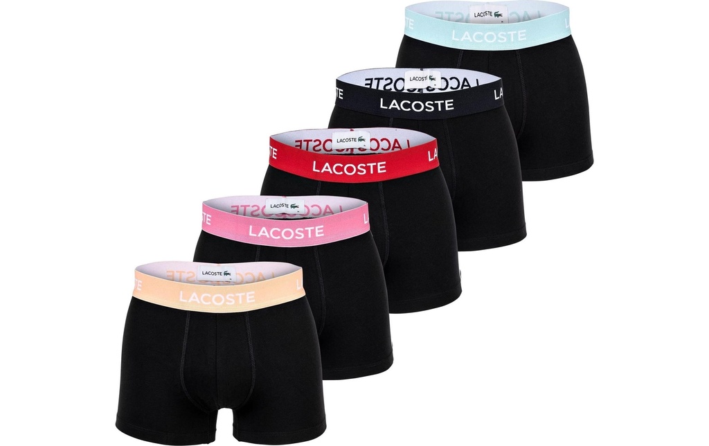 Lacoste Boxer, pack de 5 Multicolore, L