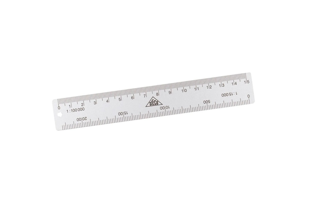 SIECO Echelle de carte alu 15cm