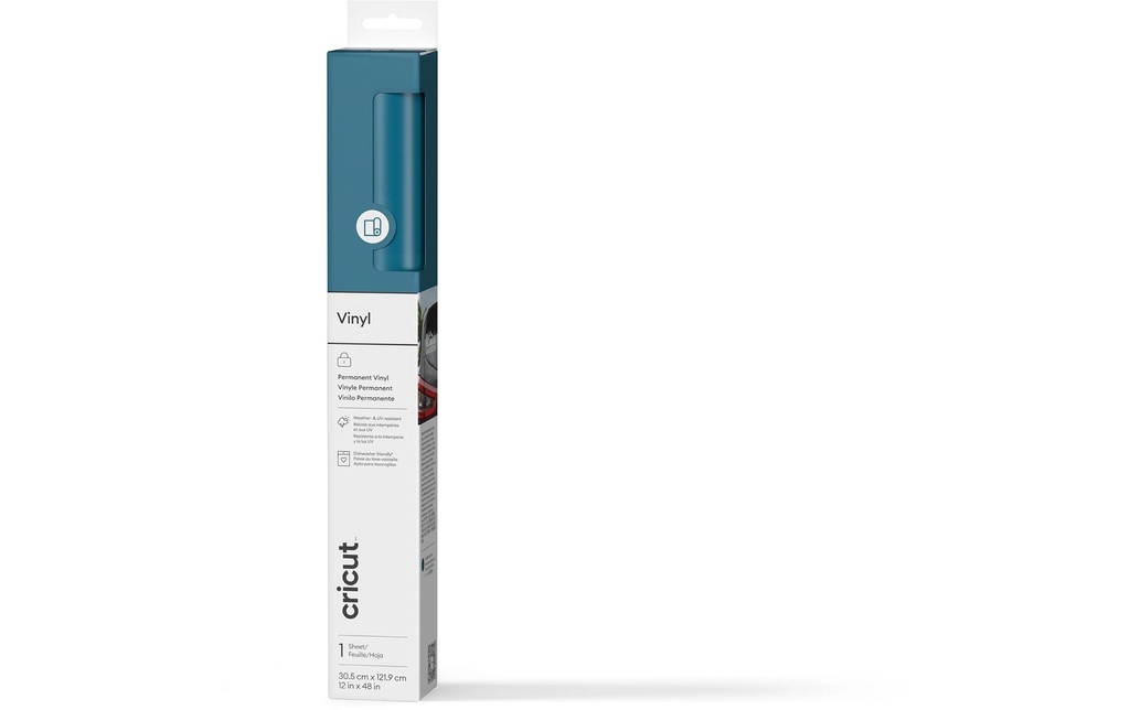 Cricut Film de vinyle Premium  Permanent 30.5 x 122 cm Sarcelle
