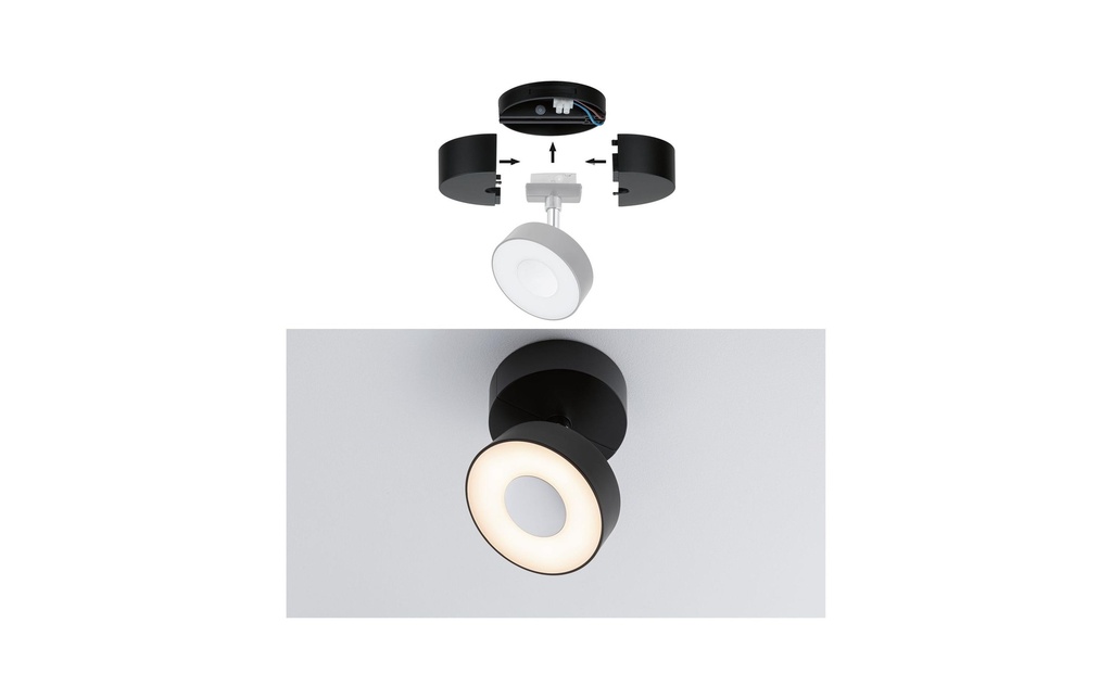 Paulmann Base URail Single Spot, Noir