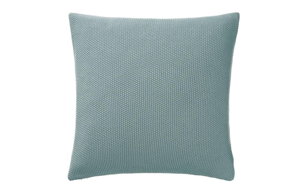 Urbanara Housse de coussin Antua 50 x 50 cm, Vert-gris