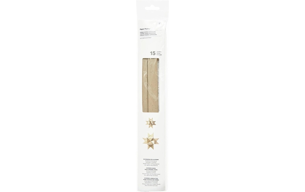 Rico Design Étoiles Fröbel avec du papier recyclé Cappuccino