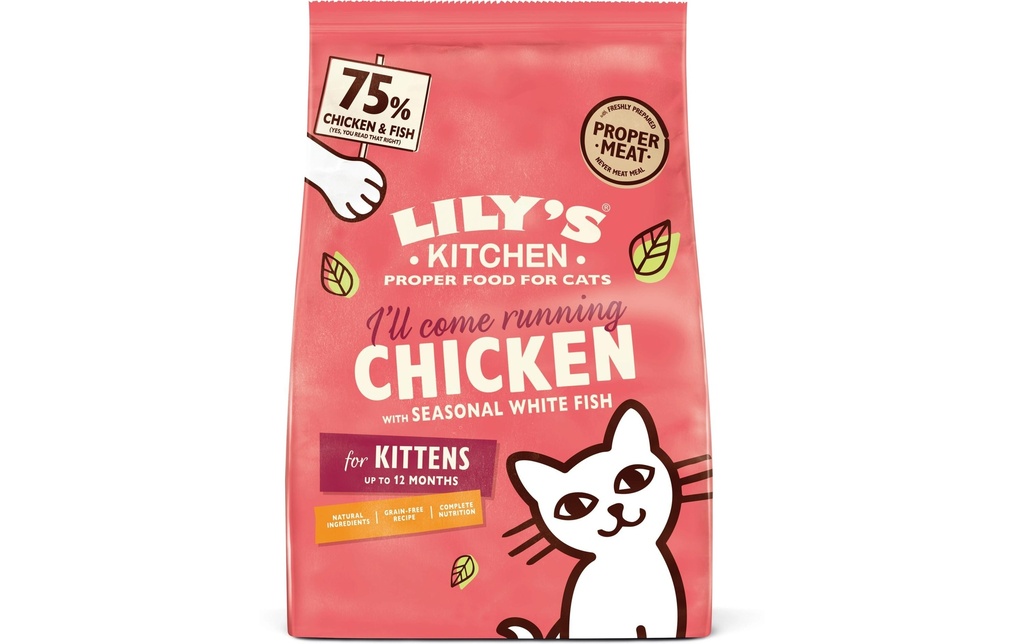 Lily's Kitchen Alimentation sèche Kitten Poulet 800g