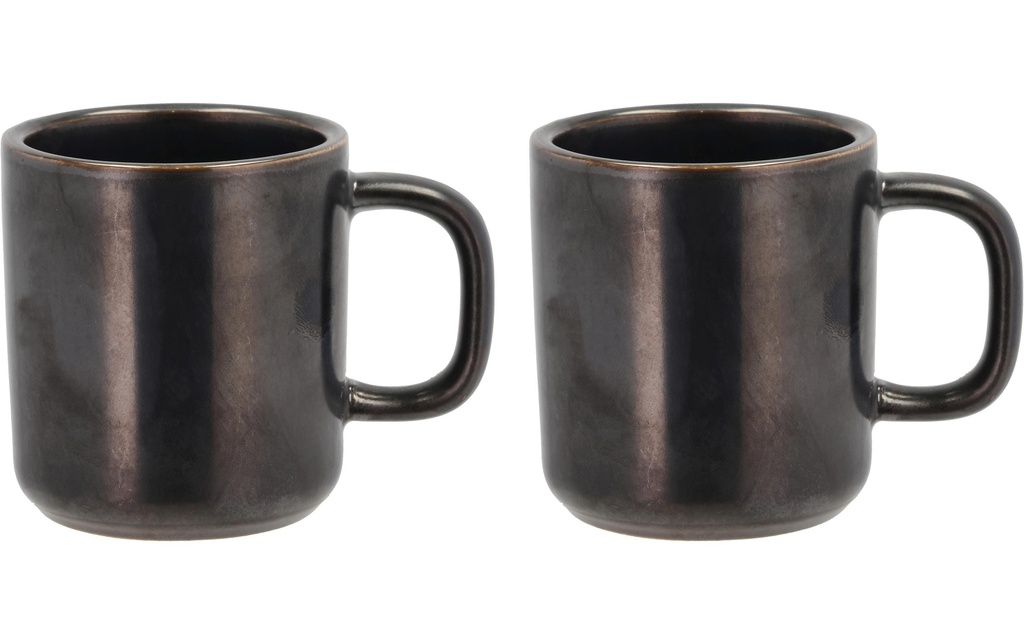 Villa Collection Tasse à café Fjord 250 ml, 2 Pièce/s, Noir