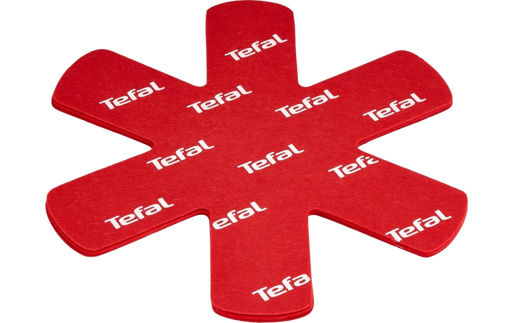 Tefal Set de protections pour poêles 4 pièces 4 pièces, Rouge