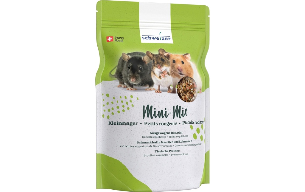 Eric Schweizer Nourriture de base Mini-Mix pour gerbilles, hamsters & rats, 950 g