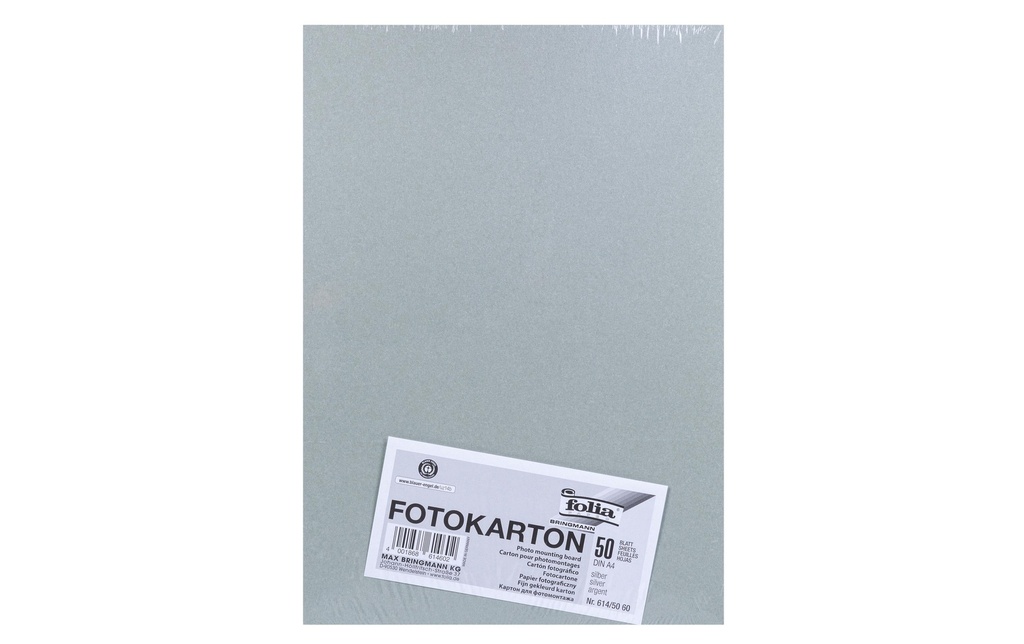 Folia Papier cartonné A4, 300 g/m², 50 feuilles, argent mat
