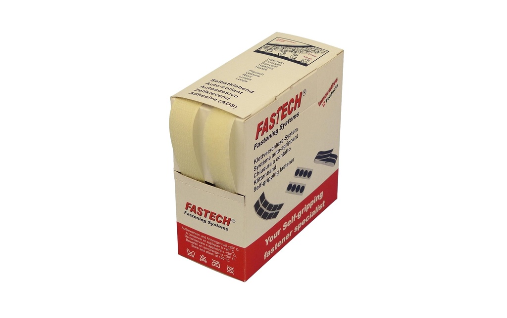 FASTECH Boîte de bande auto-agrippante Brut