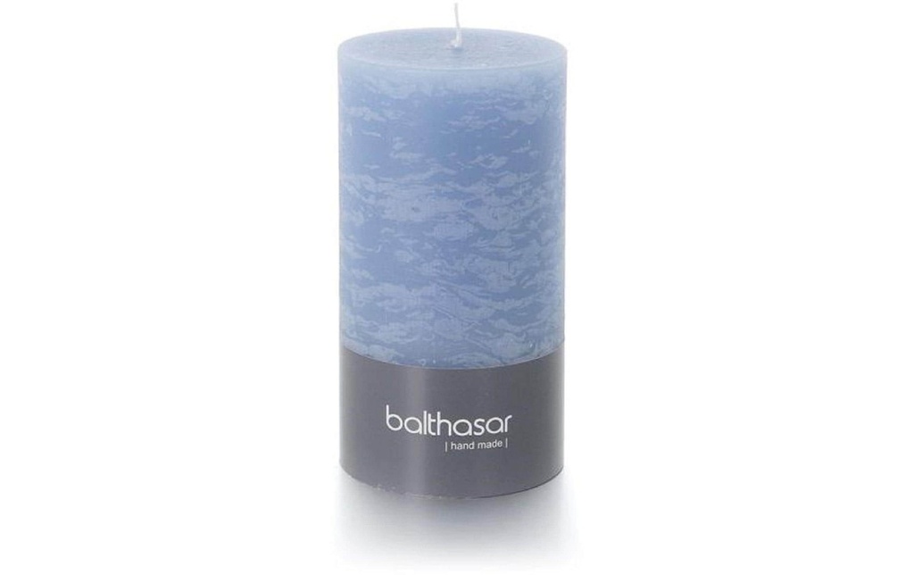 balthasar Bougie cylindrique Rustico 13 cm x 7 cm, Bleu