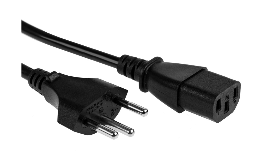 FURBER.power Câbles d’alimentation C13-T12 0.5 m Noir