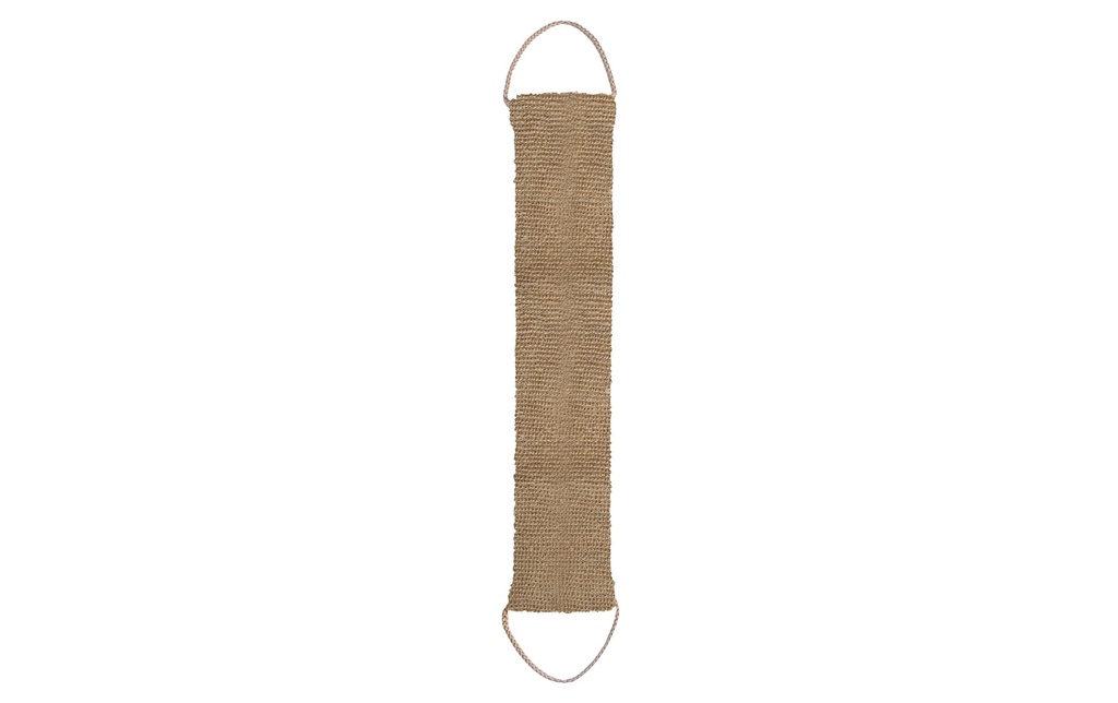 MSV Poussoir dorsal en jute 55 x 11 cm, brun