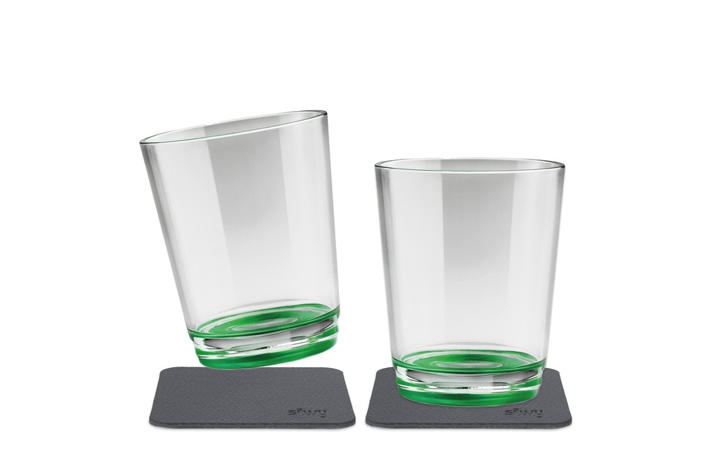 Silwy Gobelet de plein air Sour Green Lot de 2 magnétiques