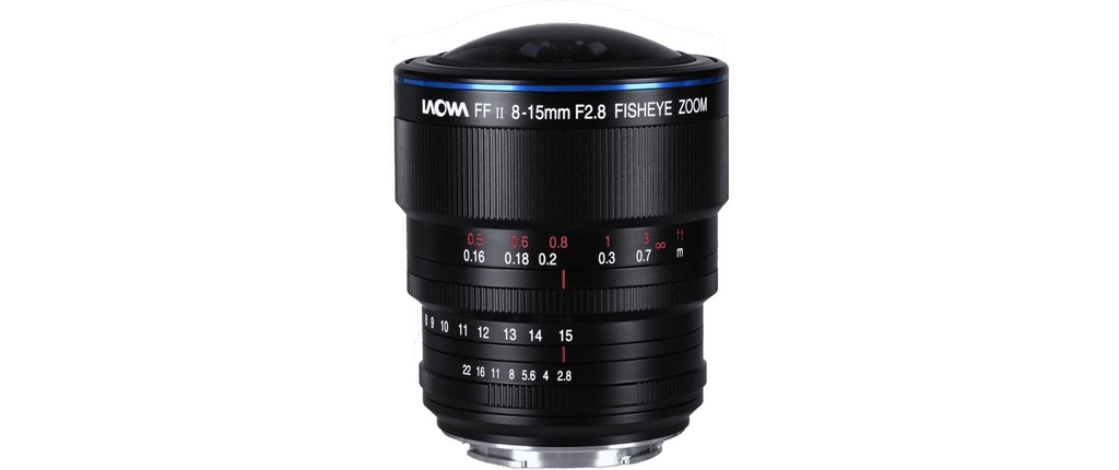 Laowa Longueur focale fixe 8-15mm F/2.8 FF Zoom Fisheye – L-Mount