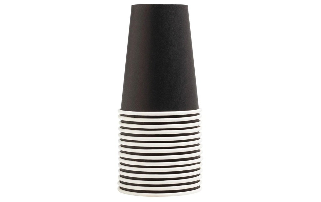 PRO nappe Gobelets jetables 2 dl, 15 Pièce/s, Noir