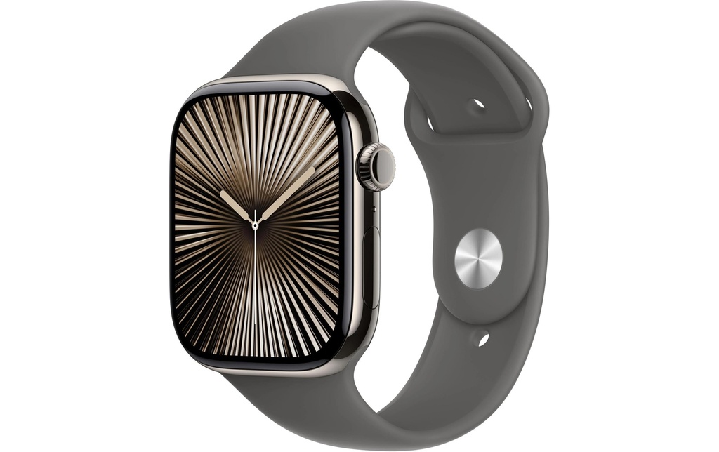 Apple Watch Series 10 46 mm LTE Natural Titanium Sport Gris M/L