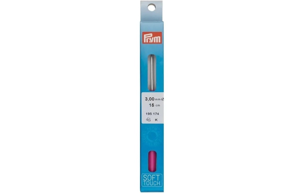 Prym Crochet Ø 3 mm, laine, manche souple