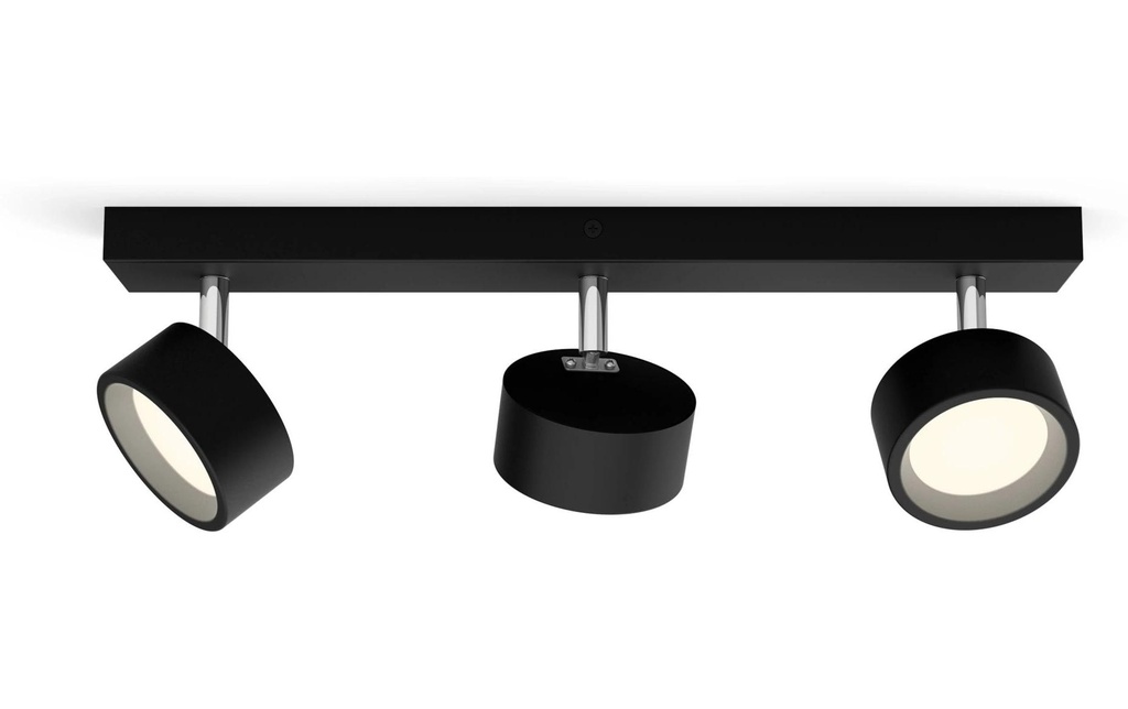 Philips Spot encastré Bracia 3 x 5.5W 2700K Noir