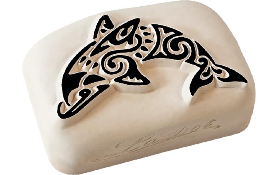 LaDot Tampon de tatouage Dauphin Medium