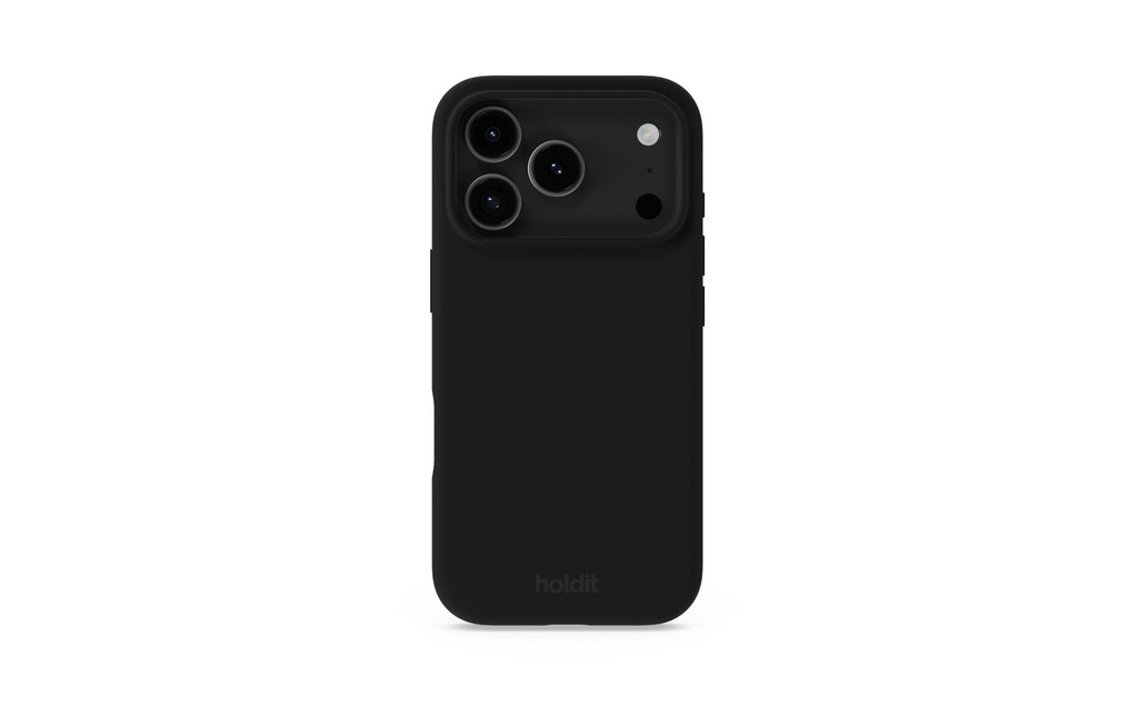 Holdit Coque arrière Silicone iPhone 17 Pro Noir