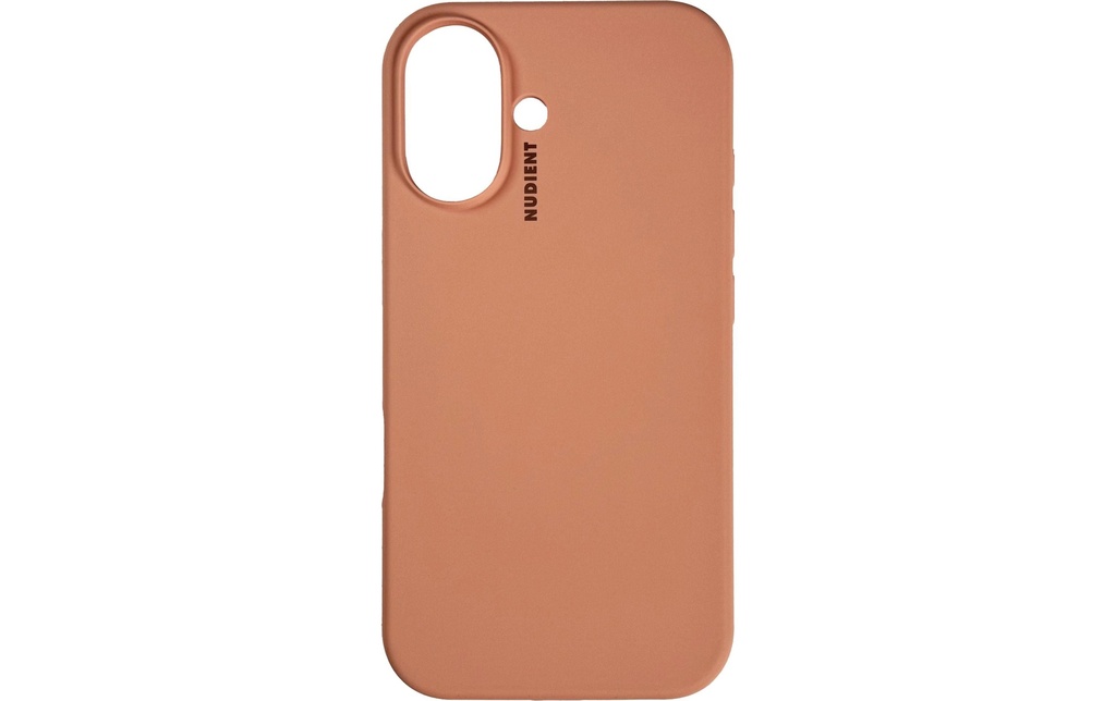 Nudient Coque arrière Base Case Magsafe iPhone 16 Orange pêche