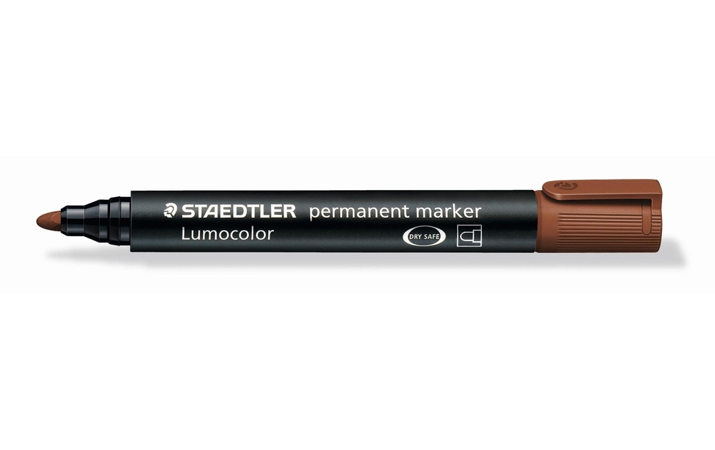 Staedtler Marqueur indélébile Lumocolor 352 Marron, permanent
