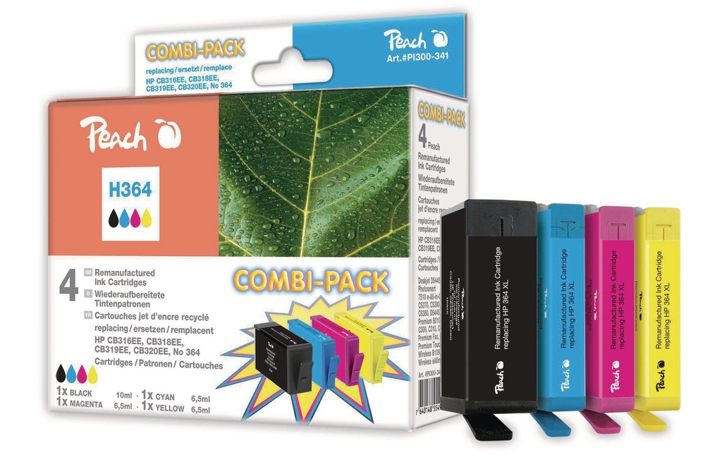 Peach Kits d’encre HP Nr. 364