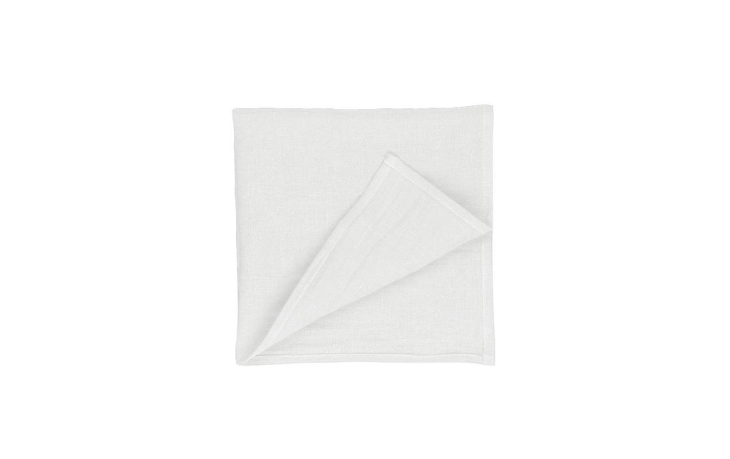 PROFLAX Serviette en tissu Toile 40 x 40 cm, 1 pièce, blanc