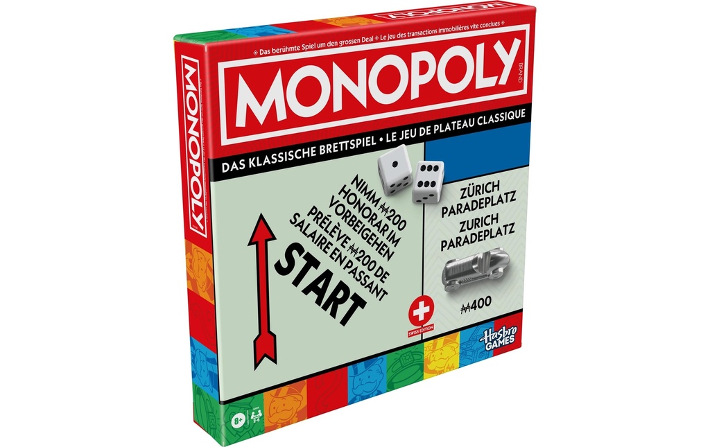 Hasbro Jeux pour la famille Monopoly Classic Refresh édition suisse
