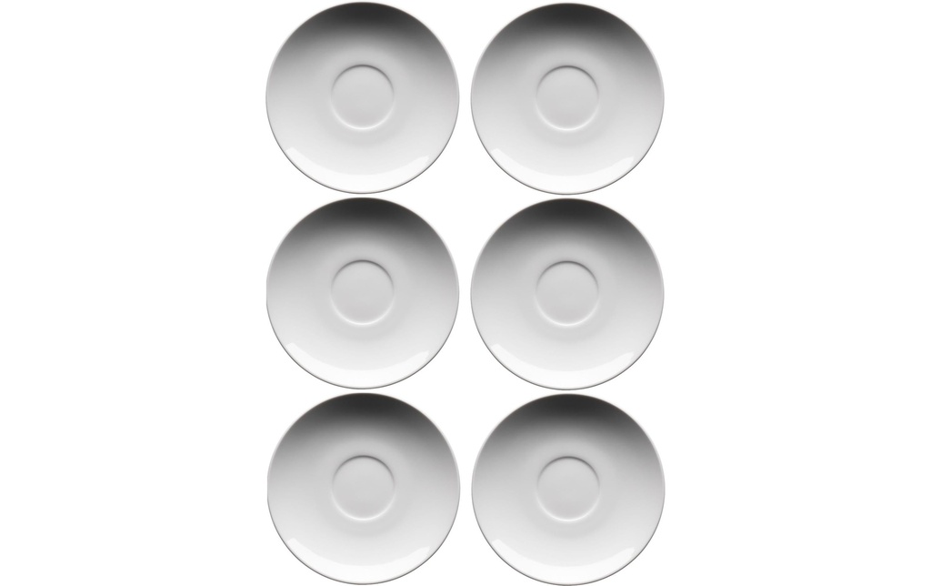 Mäser Soucoupe Barca 14.4 cm, 6 pièces, blanc